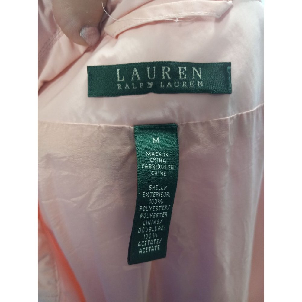 Lauren Ralph Lauren Belted Trench Coat Pink Size Medium - Picture 7 of 7